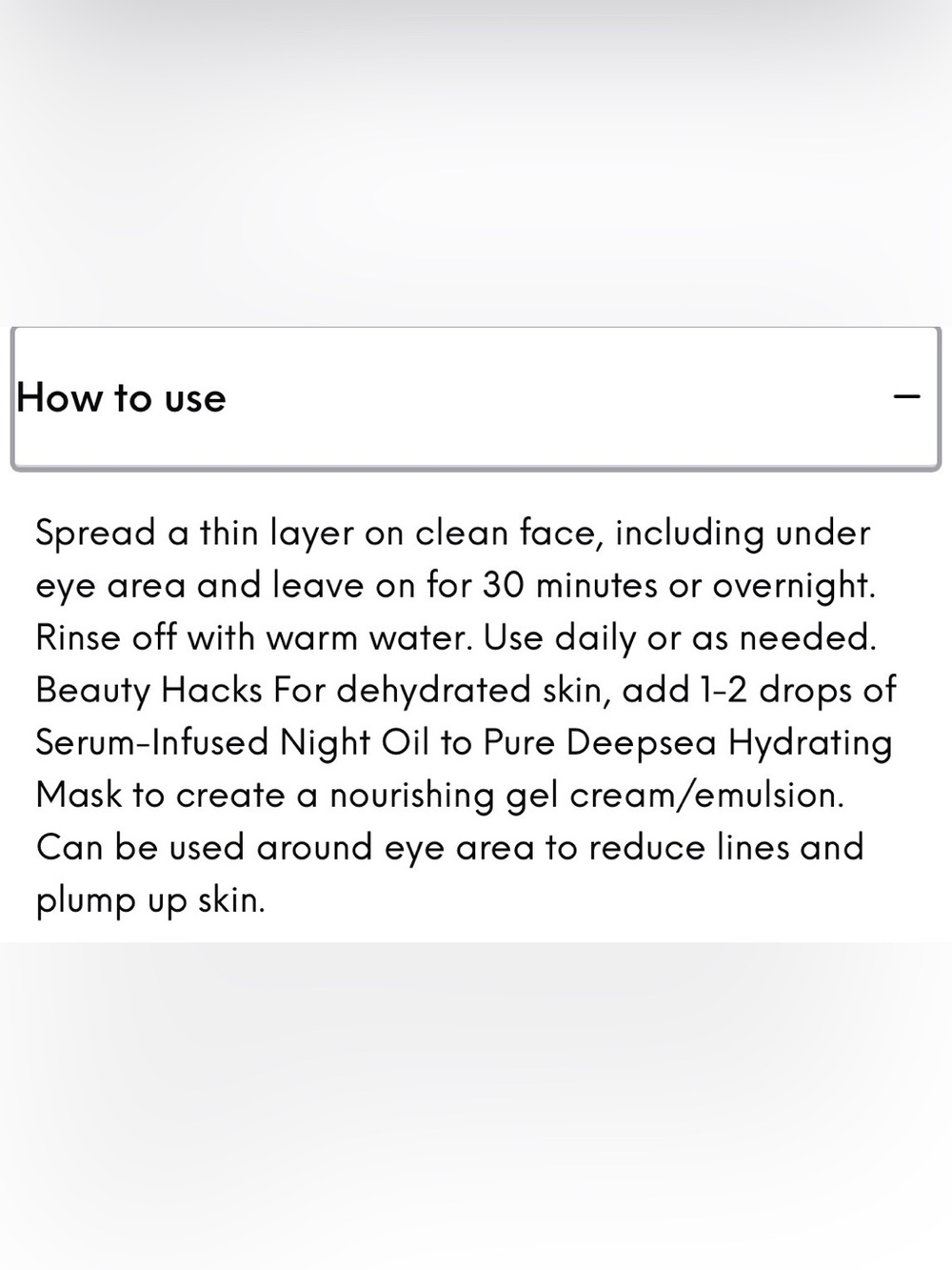FULL Size NIB Pure Deepsea Hydrating Mask - 1oz - Picture 7 of 8